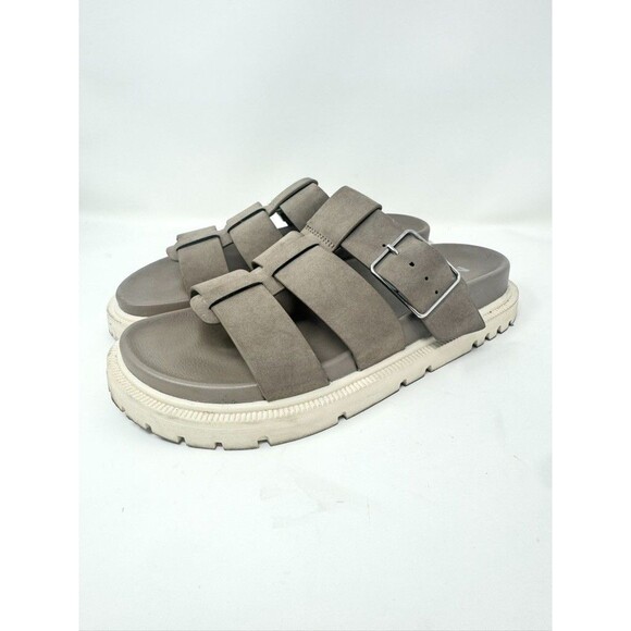 MIA Women's Geni Slip-On Sandals Double Buckle Wide & Comfy Size 8 - Excellent - Picture 4 of 7